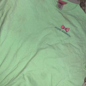 Green simply southern shirt